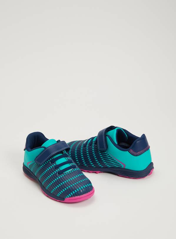 Buy Navy Astroturf Football Trainers 8 Infant Girls school shoes